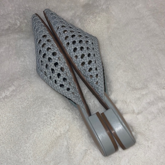 Sincerely Jules Light Blue/Grey Woven Mules- Sz 9.5 - Picture 5 of 6